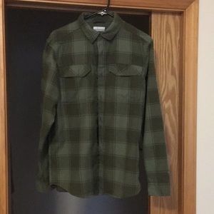 Columbia plaid button down. Size small